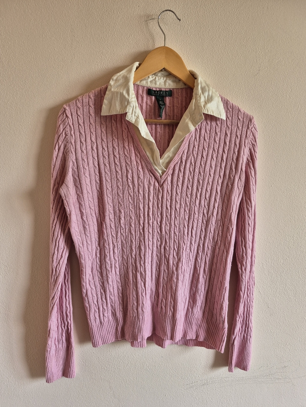 Vintage Ralph Lauren Silk And Cashmere Top Y2K Style Preppy Old Money Large